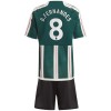 Camisola + Calções Manchester United Bruno Fernandes 8 Criança Equipamento 2ª 23/24